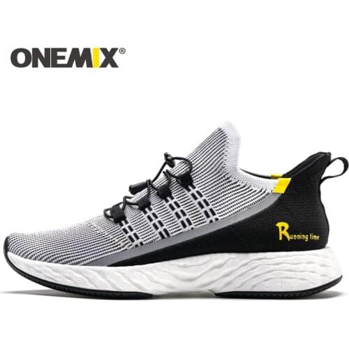 ONEMIX Brand Ultra Light Running Shoes Men Sneakers 2019 Breathable Reflective men Tennis Shoes Jogging Training Footwear