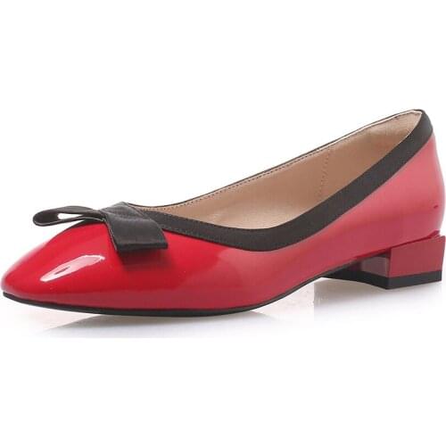 Institute of leisure wind in the spring of 2019 new product with low light mouth single shoes female 33-43