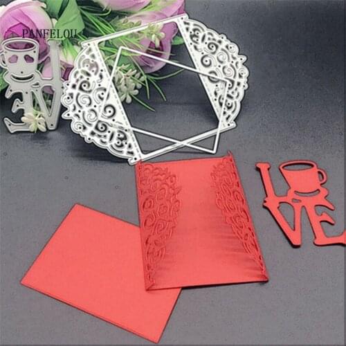 PANFELOU Easter Love letter box Scrapbooking DIY album cards paper die metal craft stencils punch cuts dies cutting
