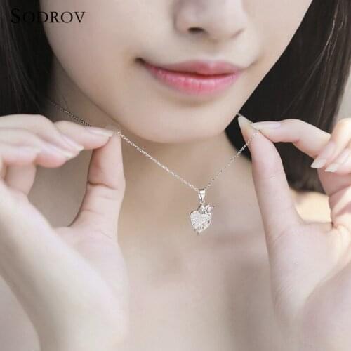 Authentic 925 Hot sterling silver spring bird and love charm necklace ladies silver jewelry joyas de plata 925 N012