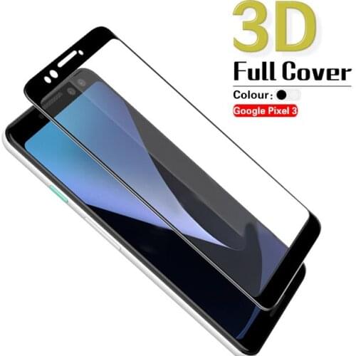 Full Cover 3D Edge Colorful Tempered Glass For LG Pixel 3 3XL Front Screen Protector Film Mobile Phone Protective Cover Shell