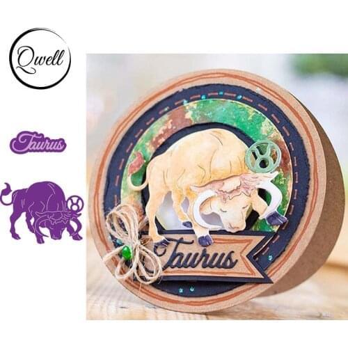 QWELL Taurus Metal Cutting Dies for Scrapbooking and Card Making Paper Embossing Craft New 2019 die cuts