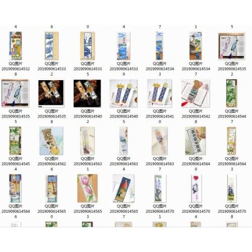 MM NEW DIY Craft Stich Cross Stitch Bookmark Metal Silver Golden Needlework Embroidery Crafts Counted Cross-Stitching Kit