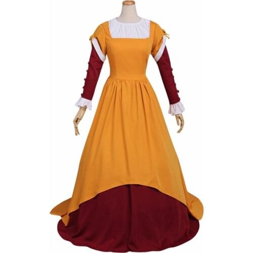 Adult Womens Dress Costume Cosplay Vintage Medieval Dress Victorian Dress The South Area Dress Costume Cosplay for Party