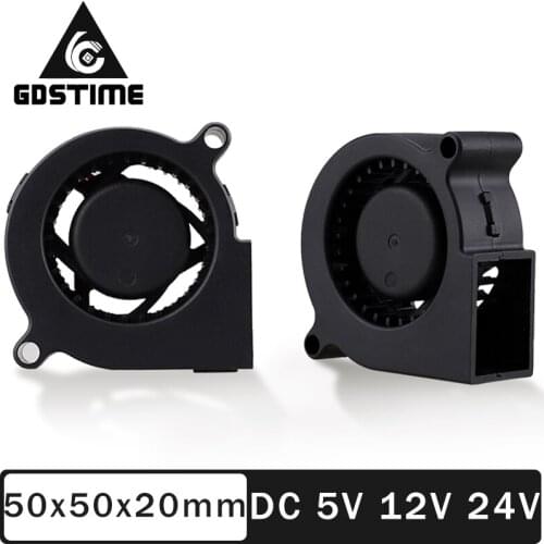 2 Piece Gdstime 50 X 50 X 20 mm lamp fan DC 5V 12V 24V Brand New For 50mm blower 5CM Projector Blower Fan alarm RD signal