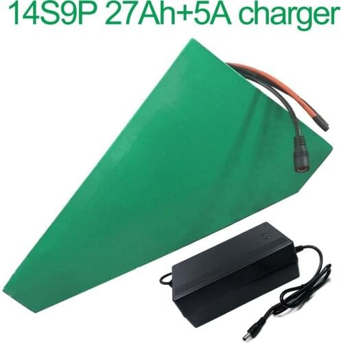 5A charger 52V 27Ah 14S9P 18650 Li-ion Battery electric two Three wheeled motorcycle bicycle 330*310*200*70*70*45mm