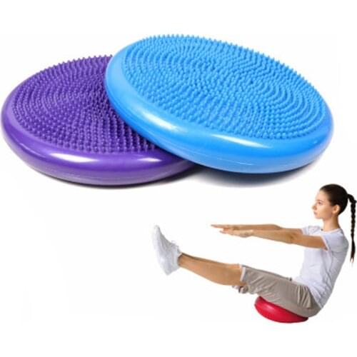 Inflatable Yoga Balance Ball Mat Training Mat Cushion Stability Sports Point Massage Mat Ball Elastic Massage Ball Fitness