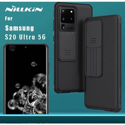 NILLKIN for Samsung Galaxy S20 Ultra 5G case CamShield Case Slide cover for camera protection Back cover case for S20 Ultra 5G