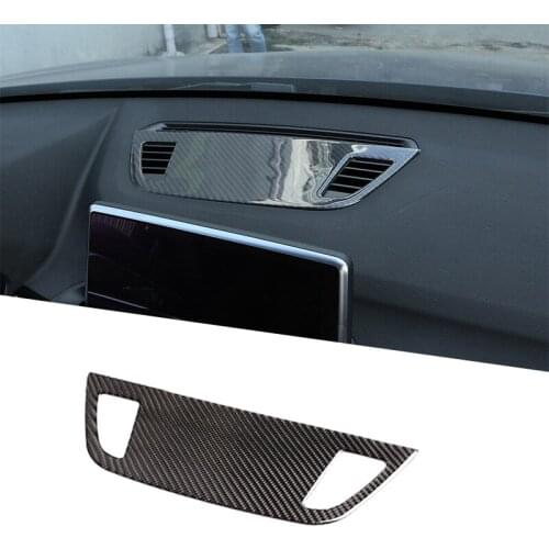 For BMW X1 X2 F47 F48 2016-20 Soft Carbon Fiber Car Center Control Console Dashboard Speaker Cover 3D Sticker Trim Accessories