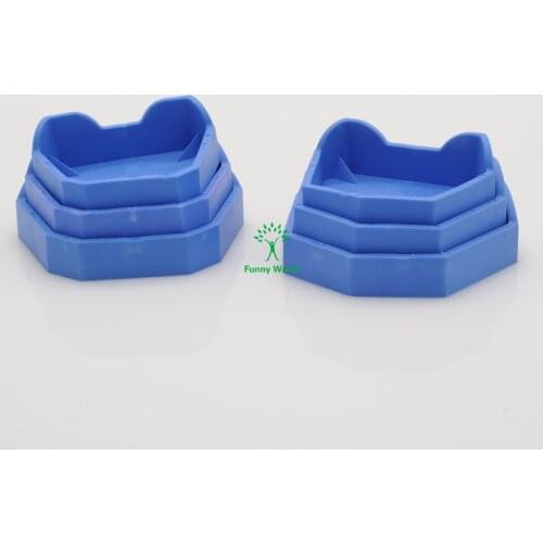 Hot Sale 6Pcs/Set Model Former Base Molds Models With Notches Dental Lab