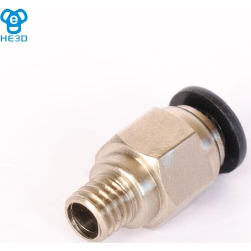 HE3D 1pcs Tube M6 Thread Pneumatic Fitting Quick Joint Connector ,3D printer part