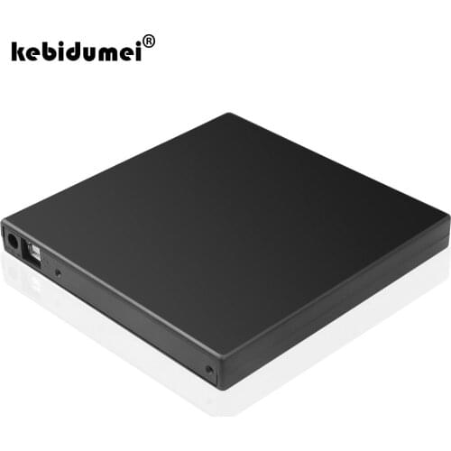 Kebidumei High Quality Portable USB 2.0 DVD CD DVD-Rom Case SATA IDE Case drive box 12.7MM Slim for Laptop Notebook Computer