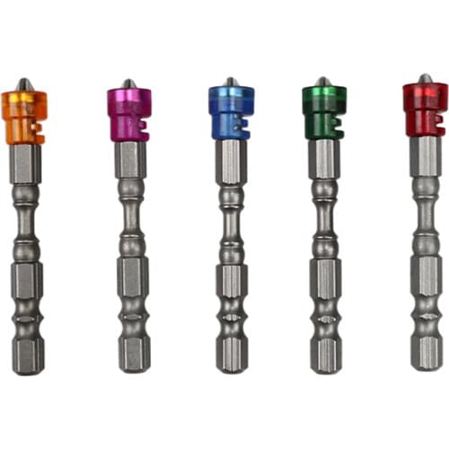 5Pcs Single Head Magnetic Screwdriver Bit Anti-Slip Hex S2 PH2 Electric Screw Driver Set For Power Tools