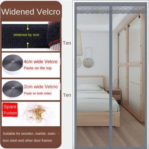 Household Magnetic Velcro Anti-mosquito Gauze Kitchen Curtain Magnet Self-suction Gauze Curtain Bedroom Curtain