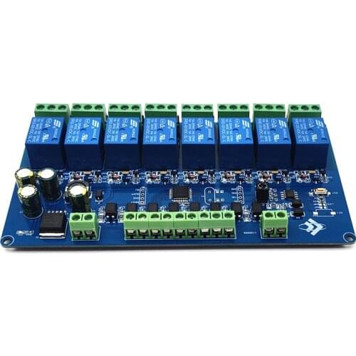 Modbus RTU 8ch relay module RS485/TTL UART 8CH input 8CH out