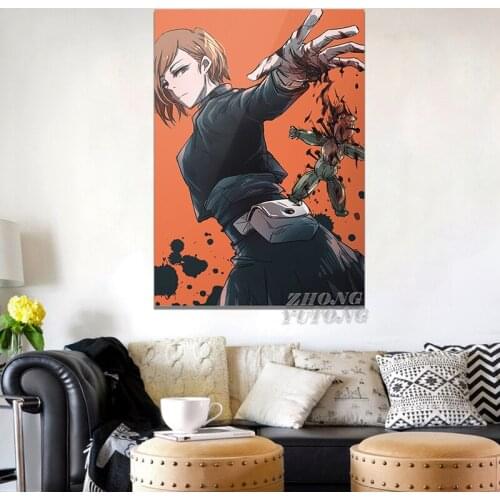 Modular Pictures Canvas Jujutsu Kaisen Nobara Kugisaki Painting Wall Art Poster Print Modern Living Room Home Decor No Framework