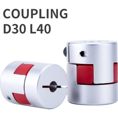Shaft Coupler 1Pcs 8*10 5/6/6.35/ 8/10/12/12.7/14/15/16/mm D30mm L40mm Motor Flexible Plum Coupling