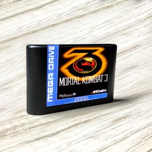 Mortal Kombat 3 - EUR Label Flashkit MD Electroless Gold PCB Card for Sega Genesis Megadrive Video Game Console