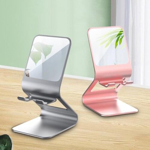 2021 Adjustable Mirror Desktop Tablet Holder Table Cell Foldable Extend Support Desk Mobile Phone Holder Stand For iPhone iPad