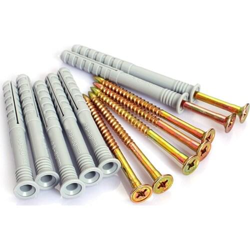 Nylon Percussion Expansion Pipe Bolt Metric Wall Plugs Wall Fixings Screws Plastic Expansion Screw Nail M6 M8 M10