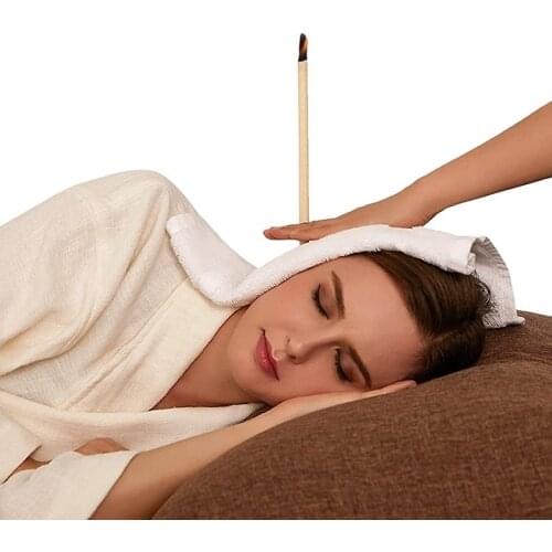 Ear Candling Horn Type Ear Candling Set with 10 Ear Candles and 10 Cotton Swabs 5 Trays
