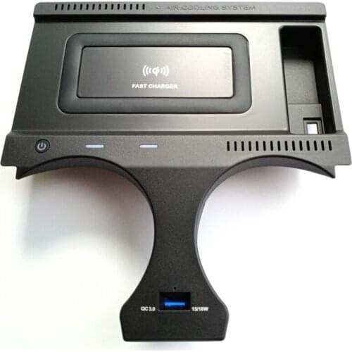 QI car wireless fast charging phone adaptor charger Console Storage box Wireless charger For BMW X3 G01 X4 G02 2018 2019