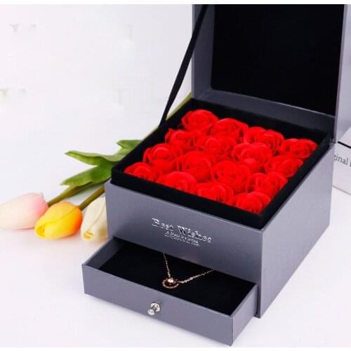 Romantic Rose Bear Toy Women Girls Soap Flower Birthday Wedding Decoration Party Anniversary Valentines Day Gift For Girlfriend