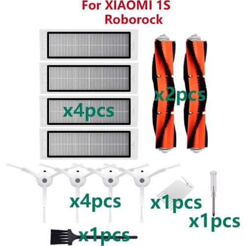 Robot Vacuum Cleaner Filter Brush Wheel Tire for XIAOMI MIJIA MI 1/1S ROBOROCK S50 S55 S6 MAXV Pure S4 E4 E35 E25 E2 Accessories