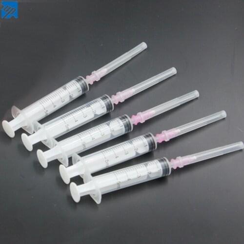 50sets 5ML syringe injector for refilling ink cartridge CISS CIS with 5cm needle
