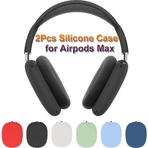 Silicone Protective Sleeve Case Sleeve Skin Cover for AirPods Max True Wireless Headphone Shockproof with Anti-slip Two Side