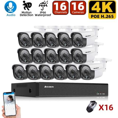Face Detection Capture POE 5MP Video Surveillance 8CH NVR CCTV Kit 1/3" 5 megapixels Weatherproof CCTV Security POE IP Camera