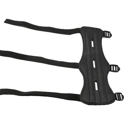 Shooting Archery Arm Guard Protection Safe Guard PU Leather Archery Arm Protector Safe Strap Armband