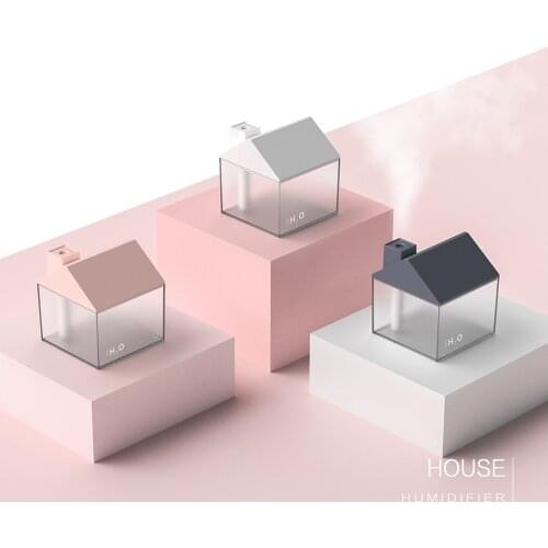 Portable 250mL Small House Air Humidifier Aroma Essential Oil Diffuser 3 In 1 USB Fan And Night Light