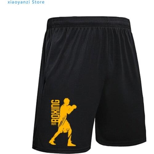 High Quality Funny Sports Shorts Men Best Boxinger Fitness Running Pants Rocky Adult Summer Male Sweatpants OU-3902