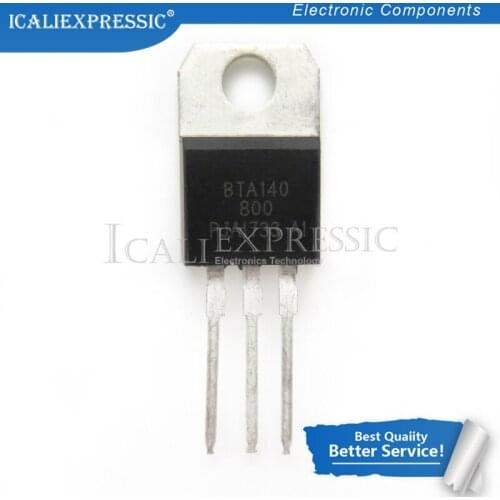 5PCS BTA140-800 BTA140 TO-220 25A 800V new original In Stock
