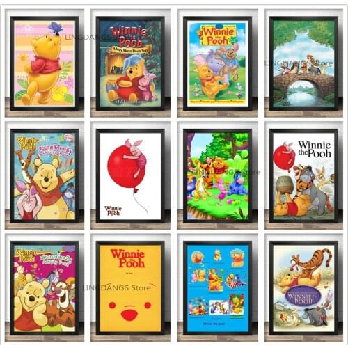 5d Diy Diamond Painting Winnie The Pooh Disney Cartoon Anime Movie Poster Diamond Mosaic Embroidery Cross Stitch Home Decor Gift