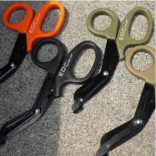 EDC Tool EMT Military Level Emergency Scissors Survival Rescue Tooth For Nylon Cloth And Parachute Cord Outdoor First Aid FW014