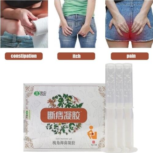 1Box/5pcs Hemorrhoids Gel Powerful Treatment Internal Piles External Anal Fissure Acne Anal Pain Chinese Medical Cream Care