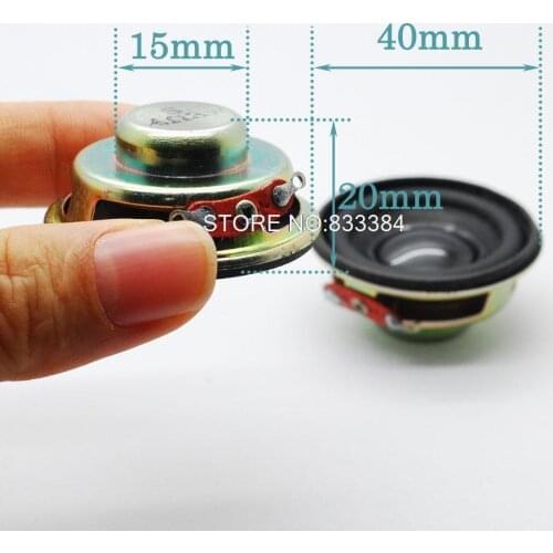 HOT SALE !! 10pcs Dia 40MM Electric Speaker 3W 4R rubber edge horn