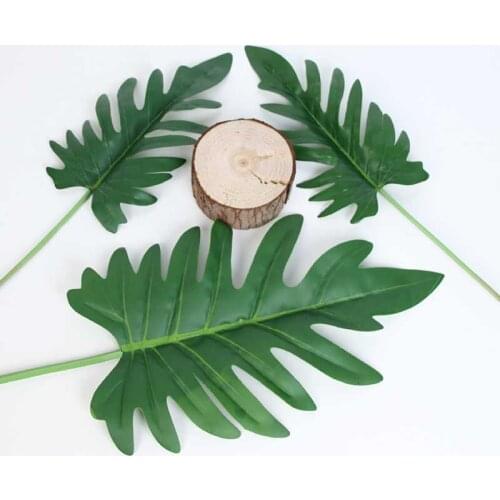 Artificial grass plant Spring Rain Leaves Simulation Plants Wall Plastic Flower Decorative Leaves 1pcs Simulation plant leaves