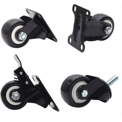 4PCS/Lot Casters Wheels, Heavy Duty Universal, Directional, Brake Wheel Casters, Locking Casters, Swivel Plate for Office Chair