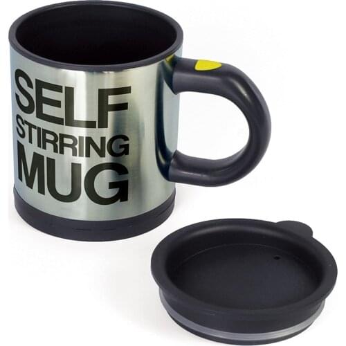 Stainless Steel Self Stirring Coffee Mug Cup Electric Automatic Self Mixing Spinning Home Office Travel Mixer Milk Whisk Cup Mug