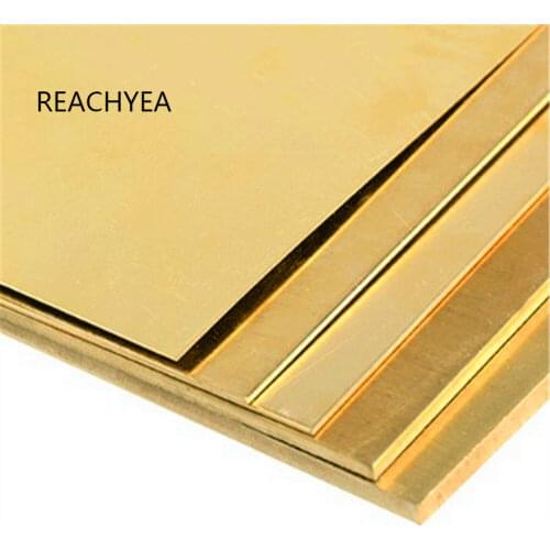 Brass Strip Copper Sheet Foil Metal Thin Plate Latten 100mm x 100mm x 1mm 1.5mm 2mm 3mm 4mm 5mm Thick