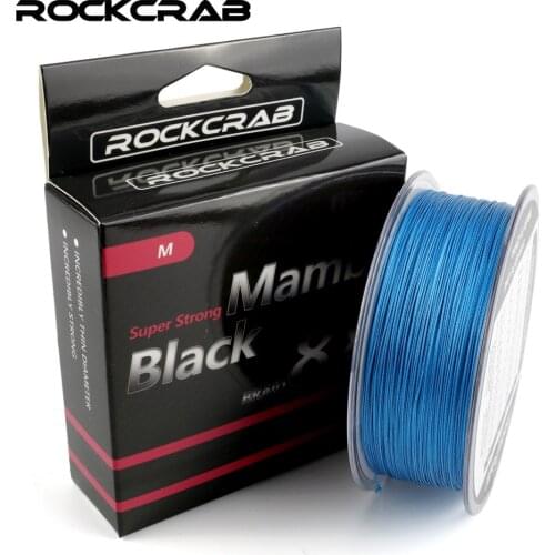 RockCrab Brand Black Mamba 8X Series 300M 330Yards 8 Strands 10-81LB PE Line Braid Fishing Line Multifilament Floating Line