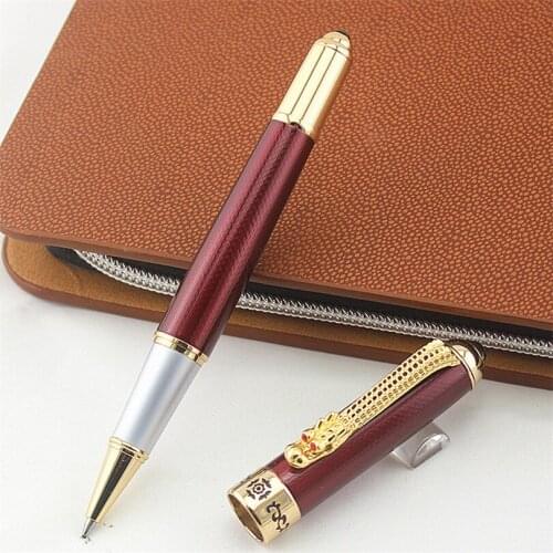 JINHAO dragon brand metal Roller ball pen office stationery luxury Writing ball pens for business Gift