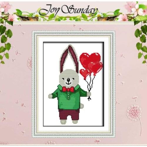 Mr. Rabbit counted Cross Stitch 11CT 14CT Cross Stitch Set Wholesale DIY animals Cross-stitch Kit Embroidery Needlework
