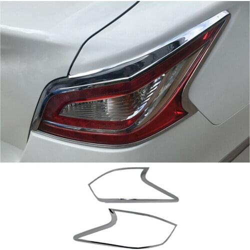 Chrome Rear Tail Light Eyelids Eyebrow Cover Trim For Nissan Altima Teana 2013-2015