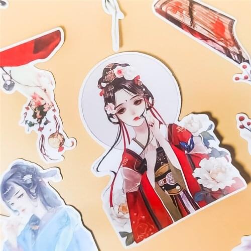 Stickers 25pcs Creative Cute Self-made Ancient beauty girls Scrapbooking Stickers /Decorative /DIY Craft Photo Albums