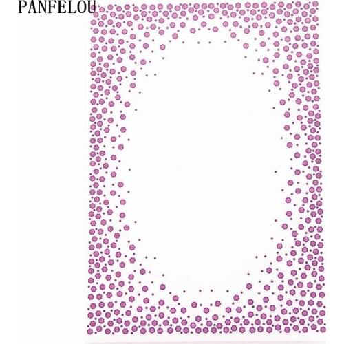 PANFELOU Dot bubble Embossing folders Plastic For Scrapbooking DIY Template Fondant Cake Photo Album Card Making