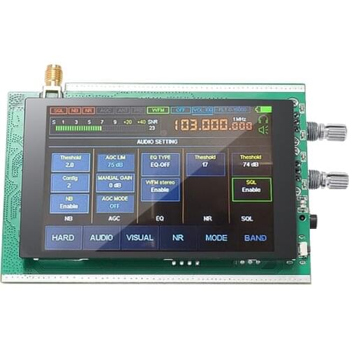 50khz-200mhz Malachite Sdr Radio Malahit Dsp 3.5 Inch Touching Screen Sdr Ham Transceiver Receiver Am Ssb Nfm Wfm